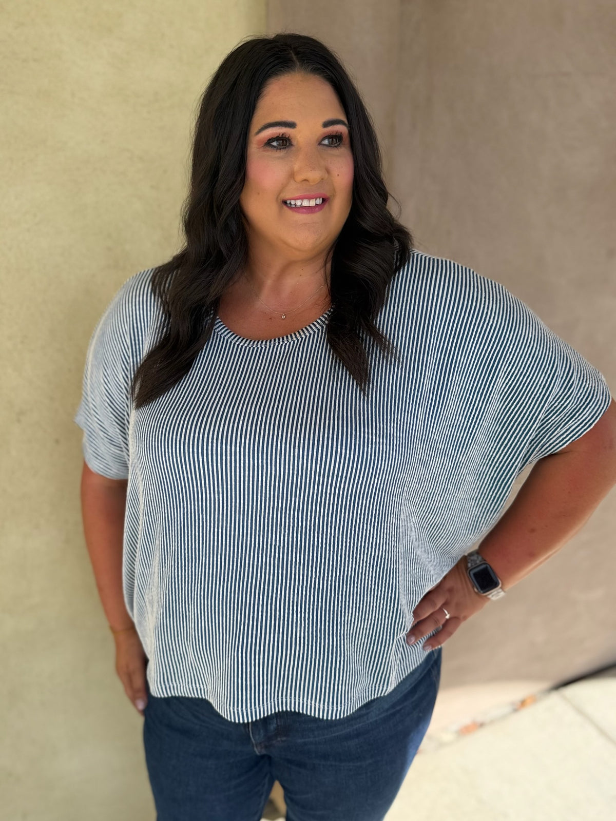 Classic Lines Ribbed Top - Plus