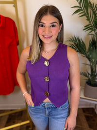 Sideline Sophistication Sweater Vest