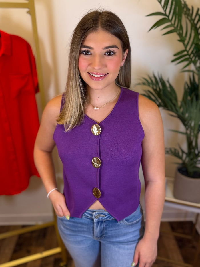 Sideline Sophistication Sweater Vest