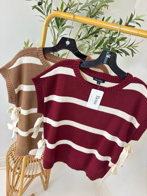 September Stroll Striped Top