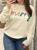 White 'Merry' Sweater
