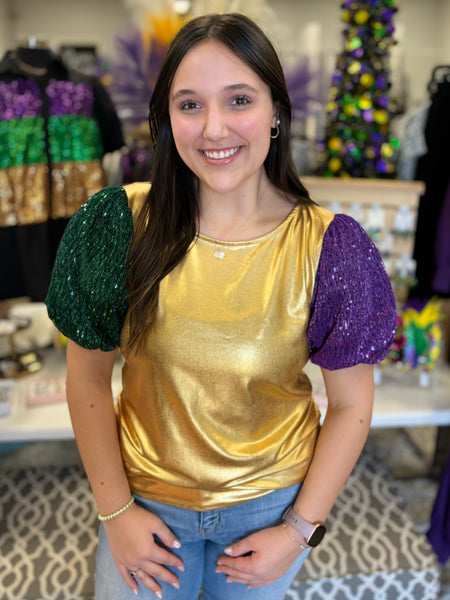 Carniva Mardi Gras Top