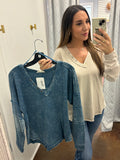 Wanderlust Washed Knit Top