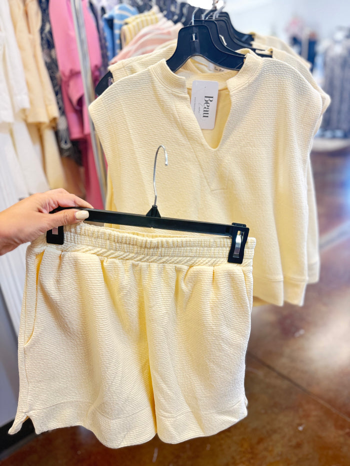 Clean Girl Knit Set - Butter