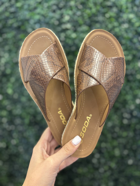 Prism Snakeskin Sandal