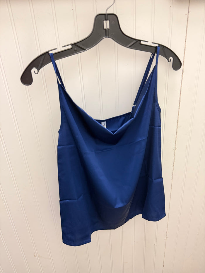 Navy Silky Tank *DOORBUSTER*