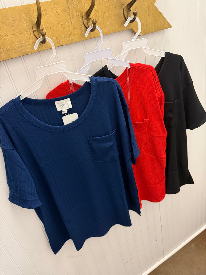 Ribbed Pocket Tee *DOORBUSTER*