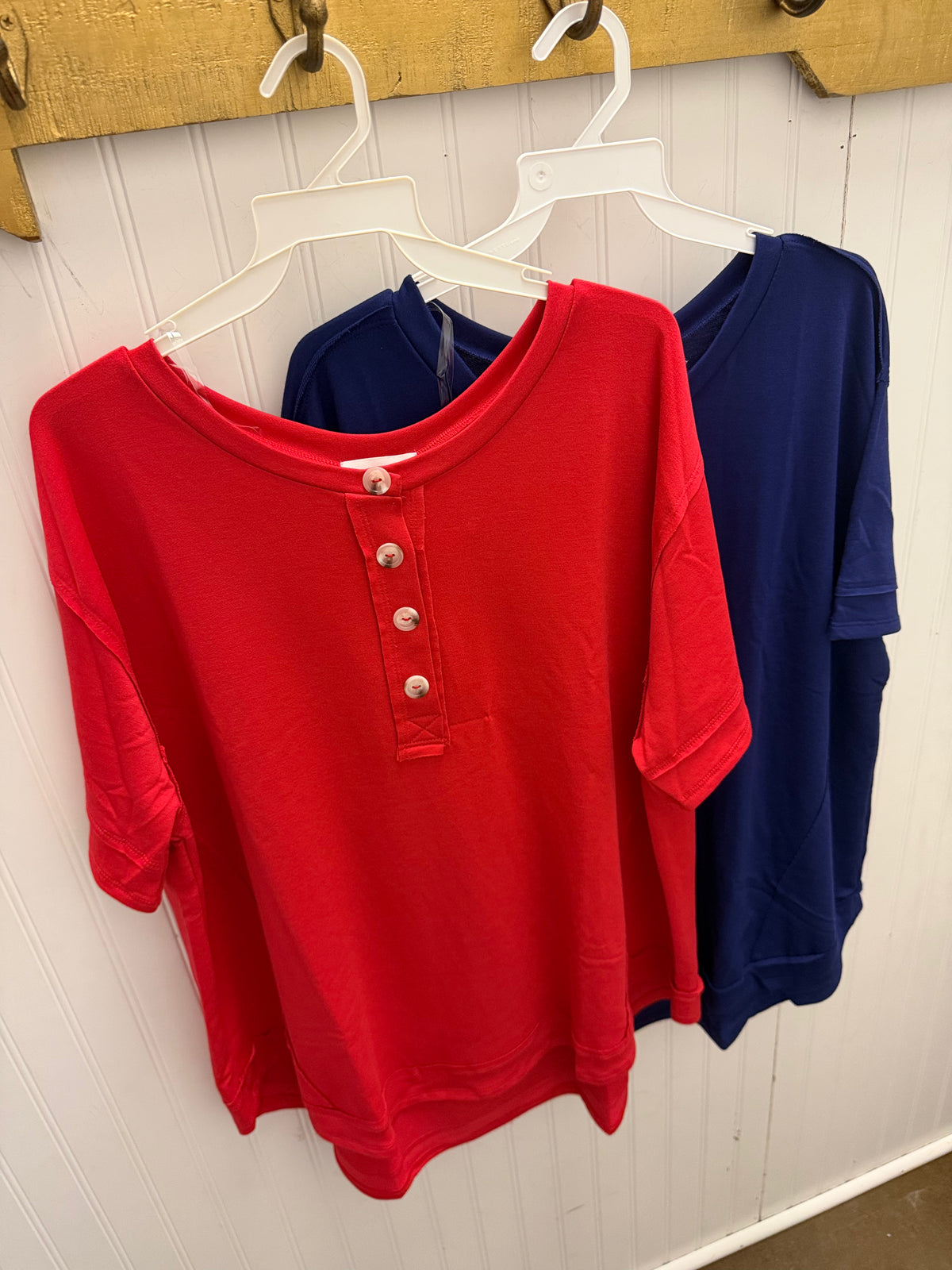 Button Front Tee *DOORBUSTER*