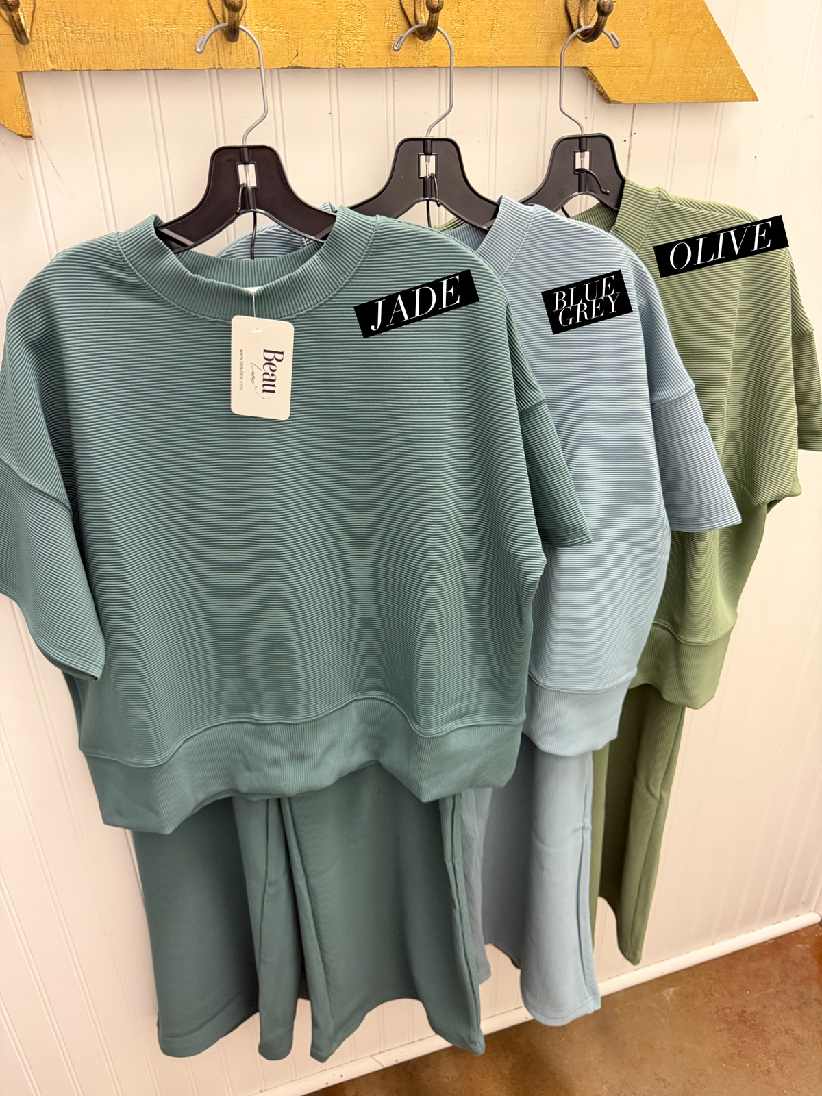 Easy Rhythm Ribbed Set