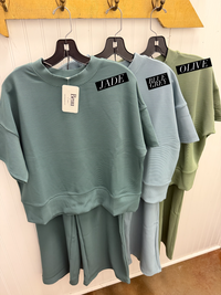 Easy Rhythm Ribbed Set