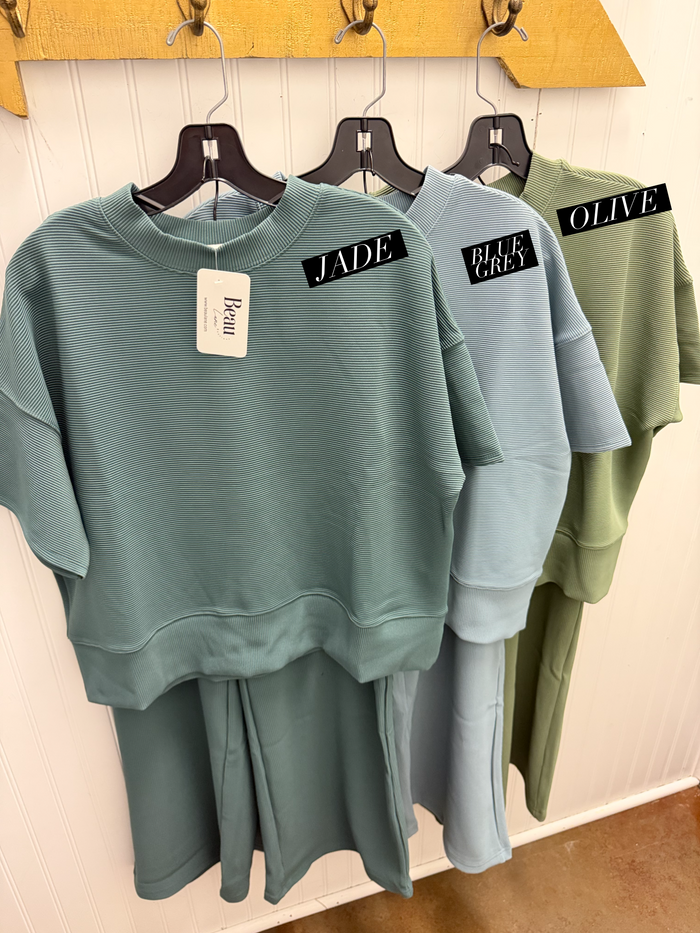 Easy Rhythm Ribbed Set