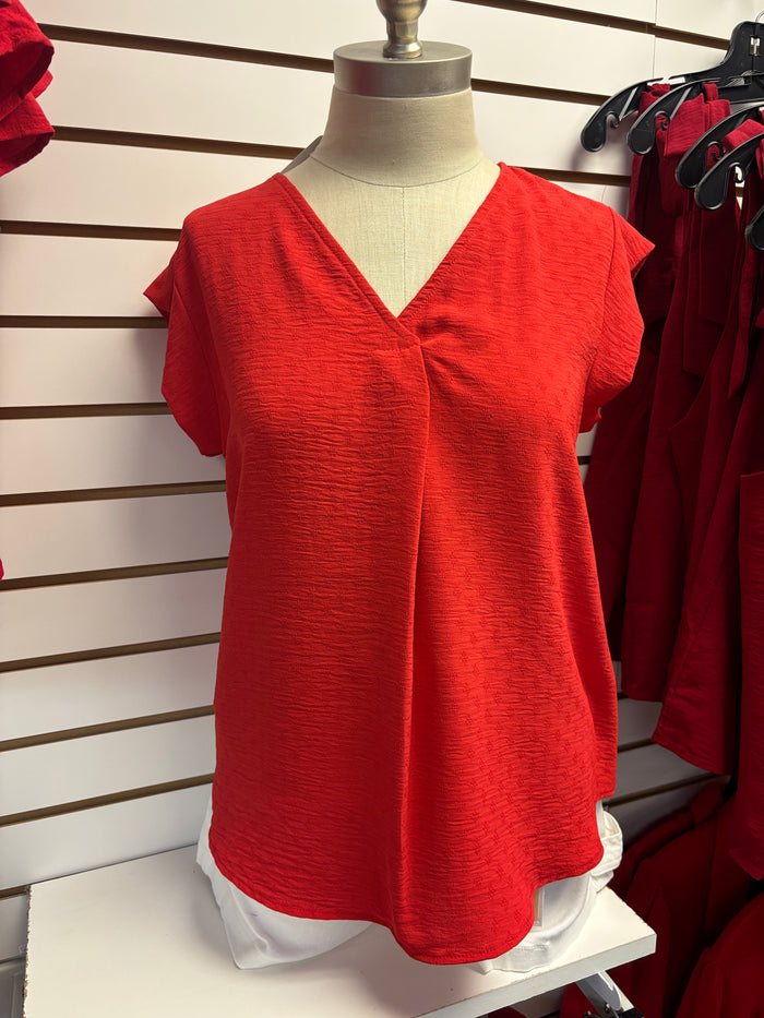 Victory Lap V Neck Top