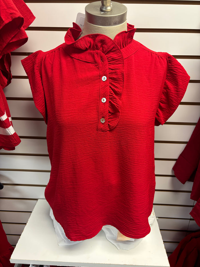 Cheer Me On Ruffled Top