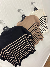Cafe Society Striped Top