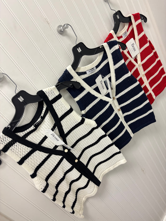 Harvest Stripe Knit Vest