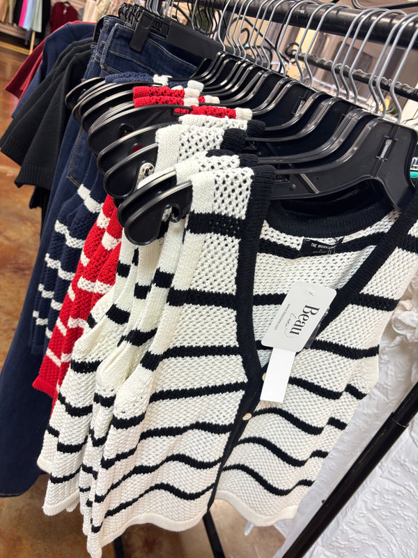 Harvest Stripe Knit Vest