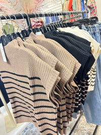 Cafe Society Striped Top