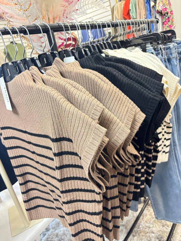 Cafe Society Striped Top