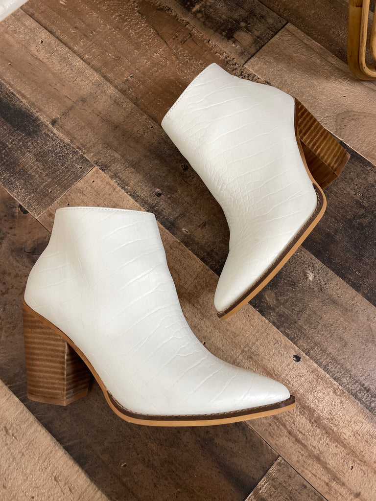 Dalia White Bootie