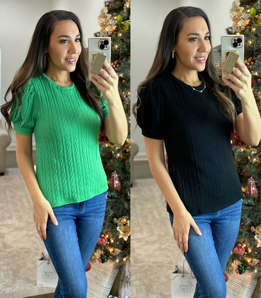 Irresistible Cable Knit Top