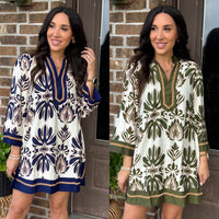 Willow Grove Split Neck Dress
