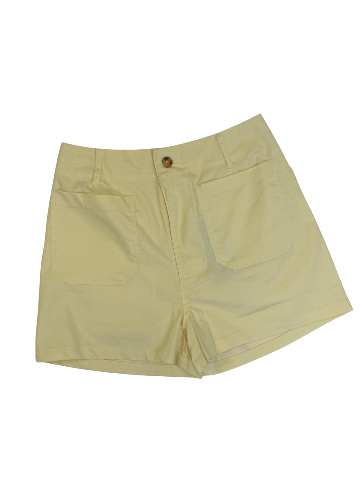 Sunlit Stroll High Rise Shorts - Butter