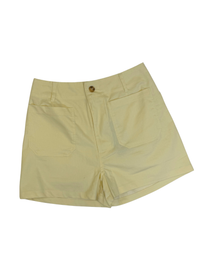 Sunlit Stroll High Rise Shorts - Butter
