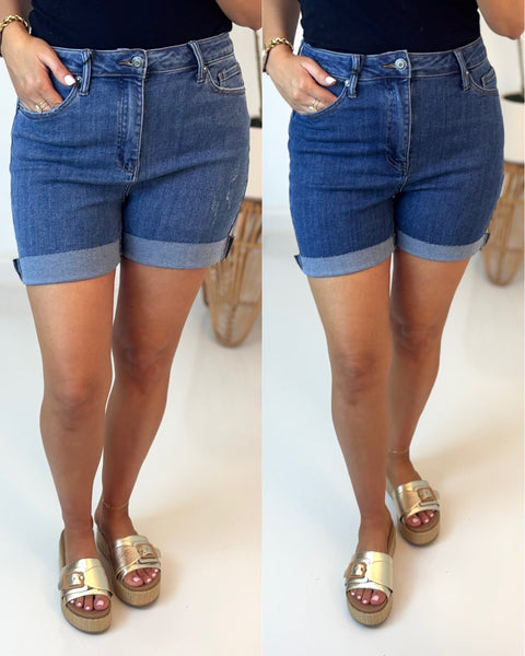Emorie High Waist Denim Short - Risen