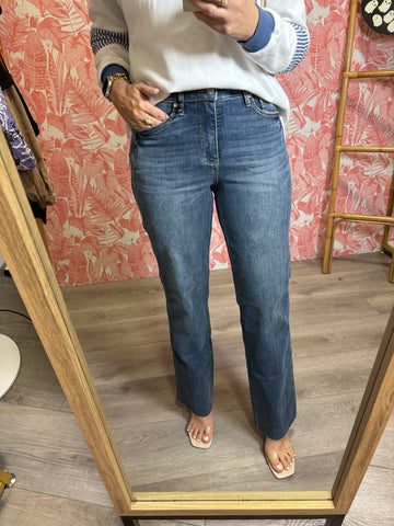 Judy Blue Full Size High Waist Front Seam Detail Straight Jeans