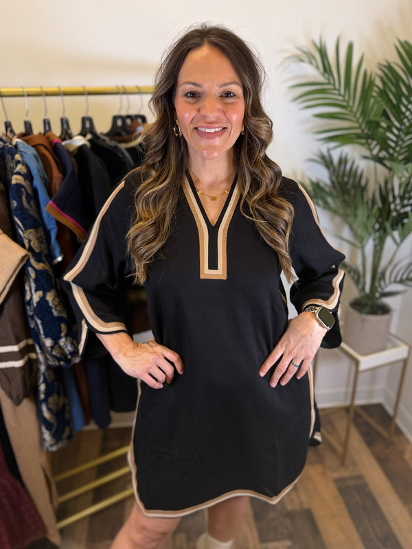 Chic Standard Contrast Dress