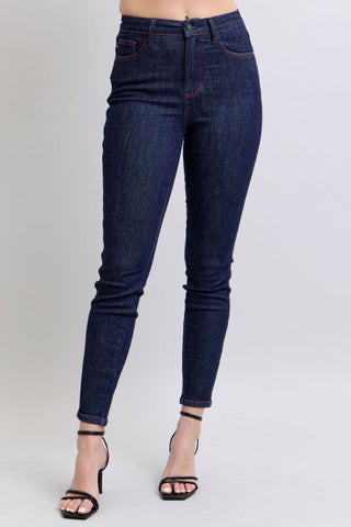 Judy Blue Full Size High Waist Front Seam Detail Straight Jeans