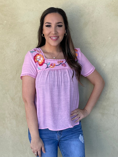 Eleanor Embroidered Top