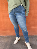 Embroidered Judy Blue Skinny Jean