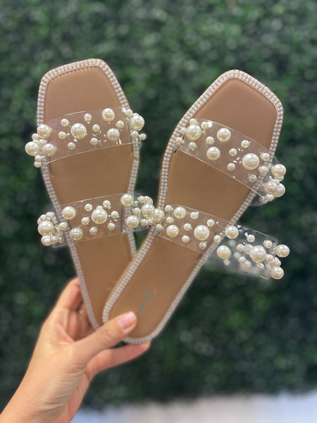 Clear Pearl Sandal